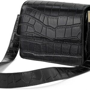 Vegan Leather Crossbody Bag Women Small Purse with Adjustable Strap